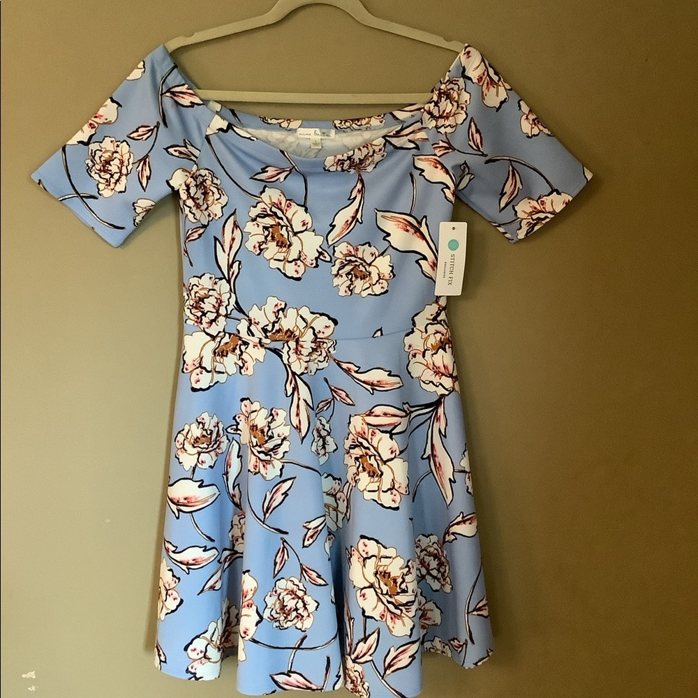NWT Stitch Fix, Nine Britton Kayla off shoulder dress, Size L